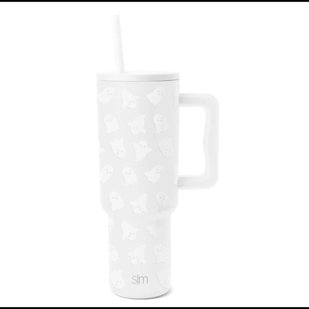 40oz Simple Modern Trek Tumbler Cute Ghosts NWT